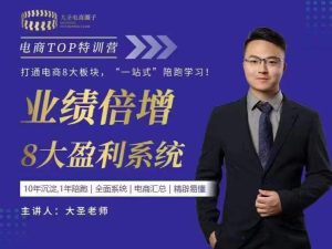 大圣老师【电商TOP特训营】业绩倍增·8大盈利系统