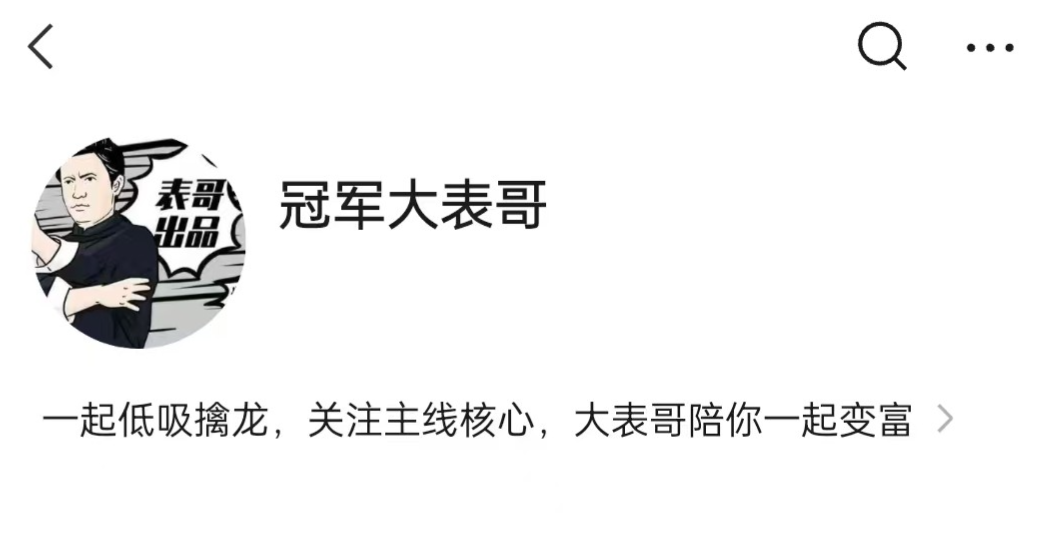 【冠军大表哥】主线核心专栏,大表哥价值百万投资课，低吸擒龙情绪周期